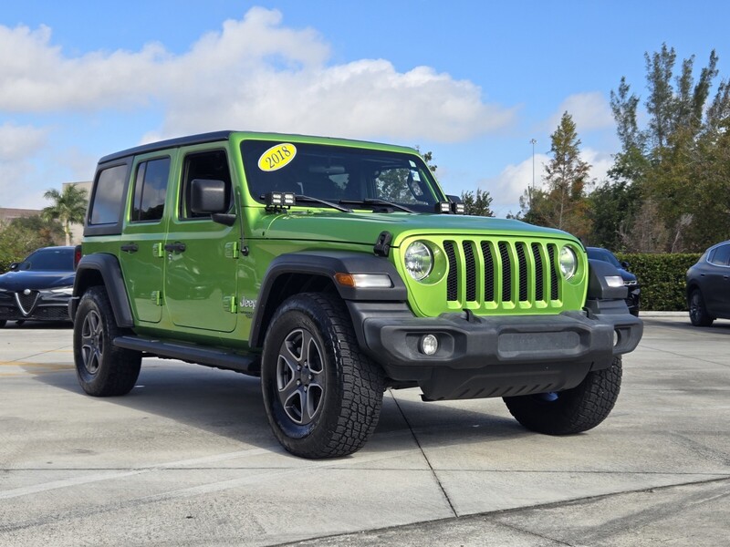 Used 2018 JEEP WRANGLER UNLIMITED SPORT S 4X4 in DAVIE, FLORIDA