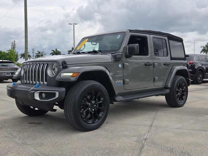 Used 2022 JEEP WRANGLER 4XE UNLIMITED SAHARA 4X4 in DAVIE, FLORIDA