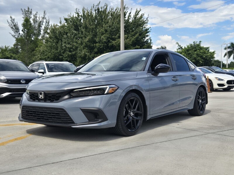 Used 2024 Honda Civic Hatchback SPORT CVT in DAVIE, FLORIDA
