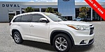 Used 2015 TOYOTA HIGHLANDER XLE V6 in JACKSONVILLE, FLORIDA