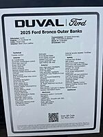 Used 2025 FORD BRONCO OUTER BANKS in JACKSONVILLE, FLORIDA (Photo 14)