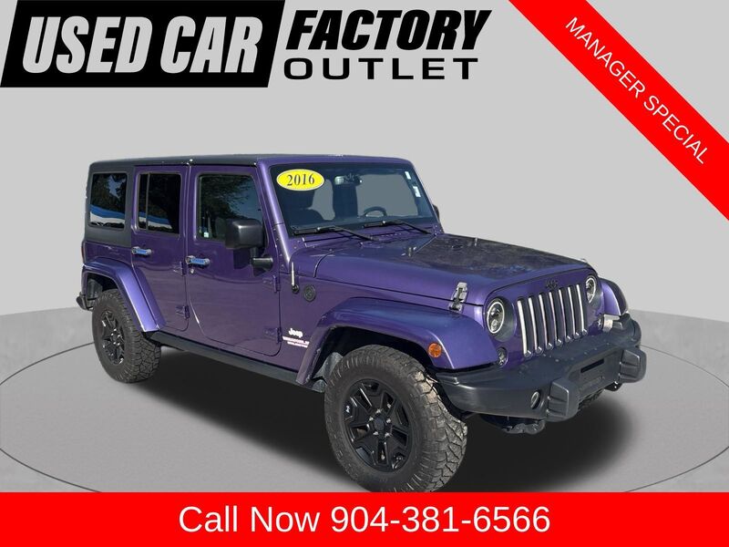 Used 2016 JEEP WRANGLER UNLIMITED SAHARA in JACKSONVILLE, FLORIDA