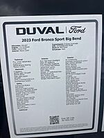 Used 2023 FORD BRONCO SPORT BIG BEND in JACKSONVILLE, FLORIDA (Photo 27)