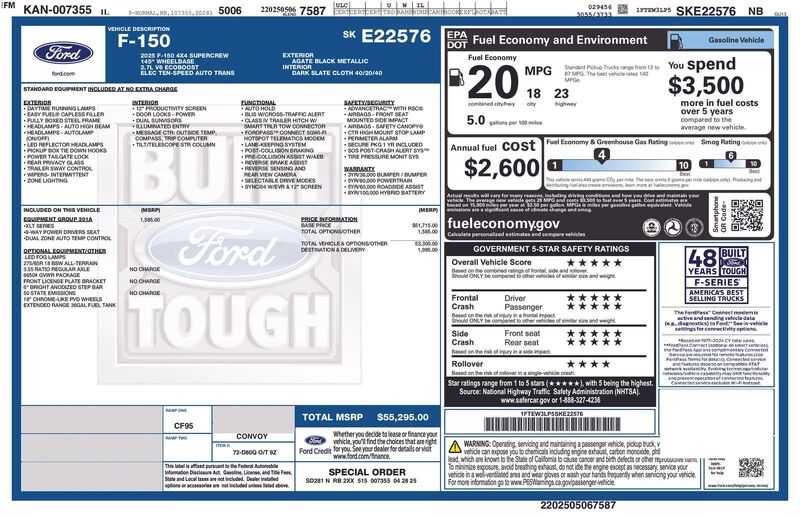 Used 2025 FORD F-150 XLT in JACKSONVILLE, FLORIDA