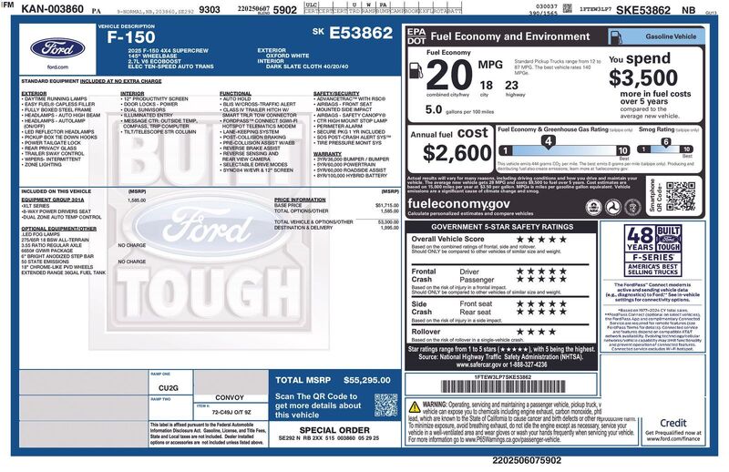 Used 2025 FORD F-150 XLT in JACKSONVILLE, FLORIDA