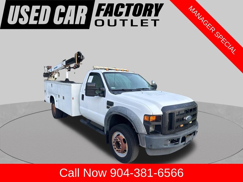 Used 2010 FORD F-450 XL  SERVICE BODY AND AUTO CRANE in JACKSONVILLE, FLORIDA