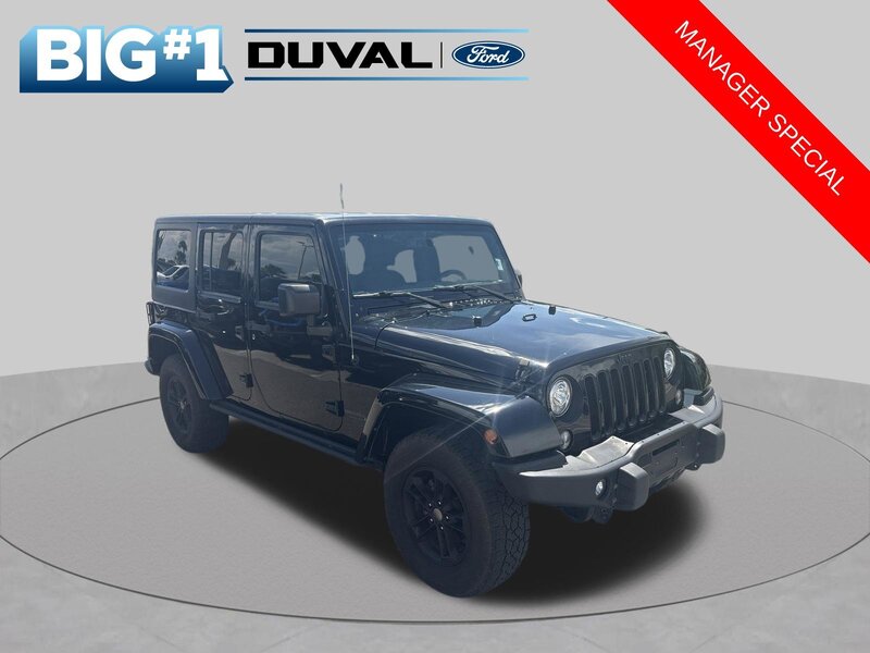 Used 2017 JEEP WRANGLER UNLIMITED SAHARA in JACKSONVILLE, FLORIDA