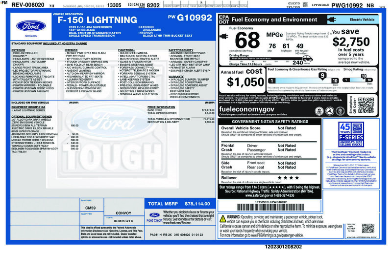 Used 2023 FORD F-150 LARIAT in JACKSONVILLE, FLORIDA