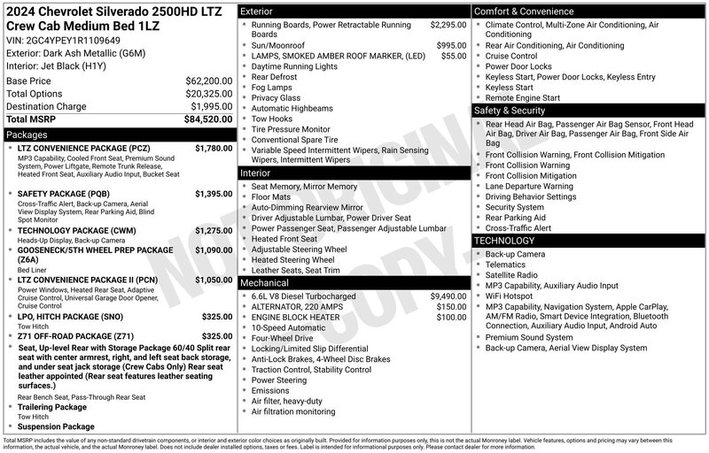 Used 2024 CHEVROLET SILVERADO 2500 LTZ in JACKSONVILLE, FLORIDA