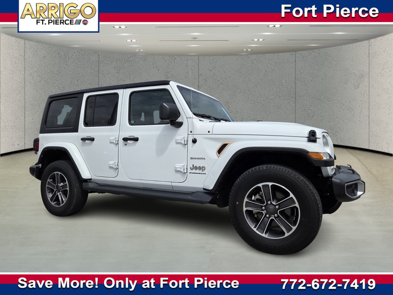 Used 2023 JEEP WRANGLER SAHARA 4 DOOR 4X4 in FORT PIERCE, FLORIDA
