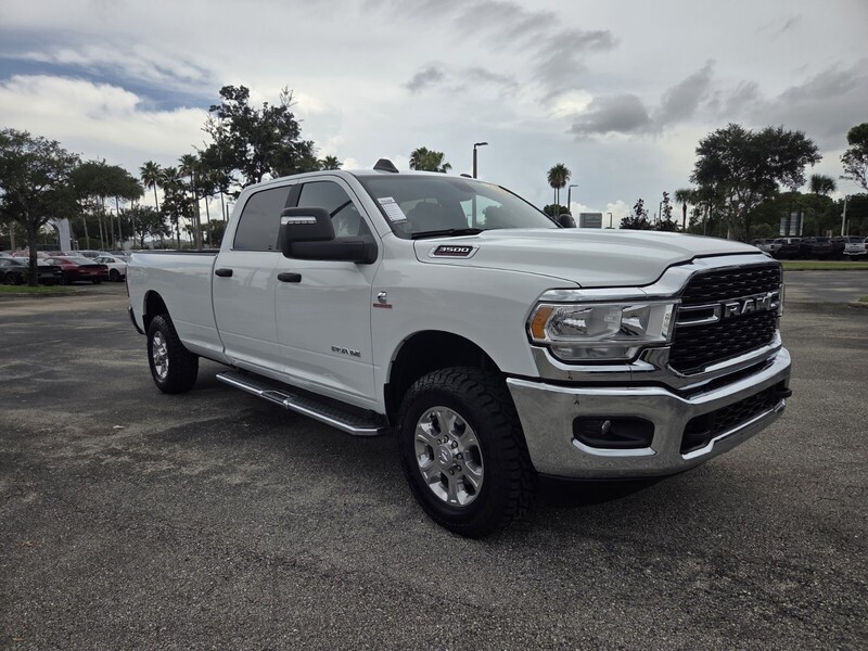 Used 2024 RAM 3500 BIG HORN 4X4 CREW CAB 8' BOX in WEST PALM BEACH, FLORIDA