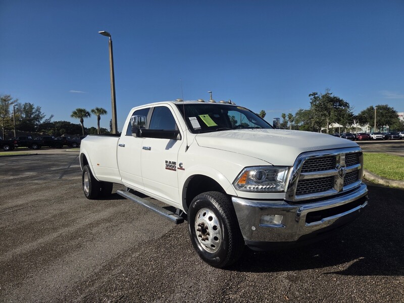 Used 2018 RAM 3500 LARAMIE 4X4 CREW CAB 8' BOX in WEST PALM BEACH, FLORIDA