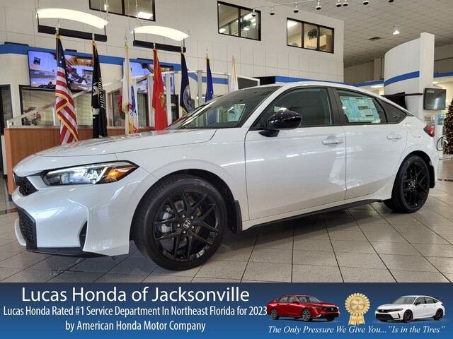 New 2025 Honda CIVIC HATCHBACK HYBRID SPORT CVT in JACKSONVILLE, FLORIDA