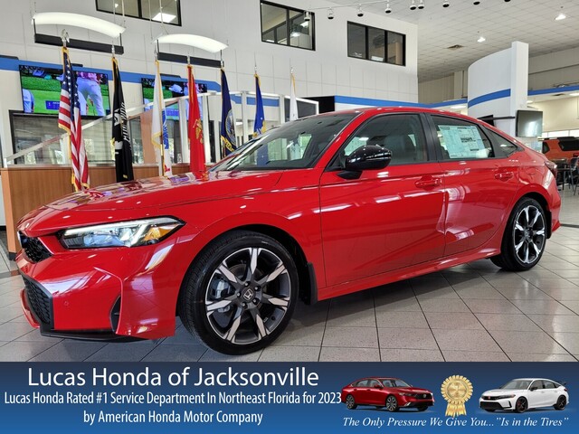 New 2025 Honda CIVIC SEDAN HYBRID SPORT TOURING CVT in JACKSONVILLE, FLORIDA