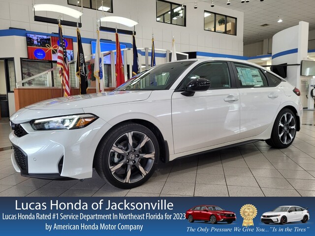 New 2026 Honda CIVIC HATCHBACK HYBRID SPORT TOURING CVT in JACKSONVILLE, FLORIDA