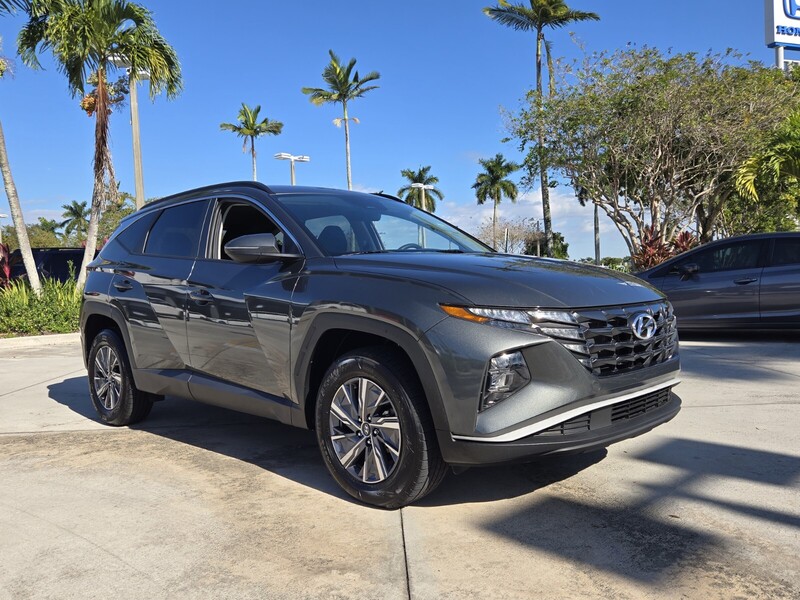 Used 2022 HYUNDAI TUCSON HYBRID BLUE in DAVIE, FLORIDA