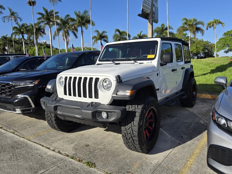 Used 2024 JEEP WRANGLER SPORT S 4 DOOR 4X4 in DAVIE, FLORIDA