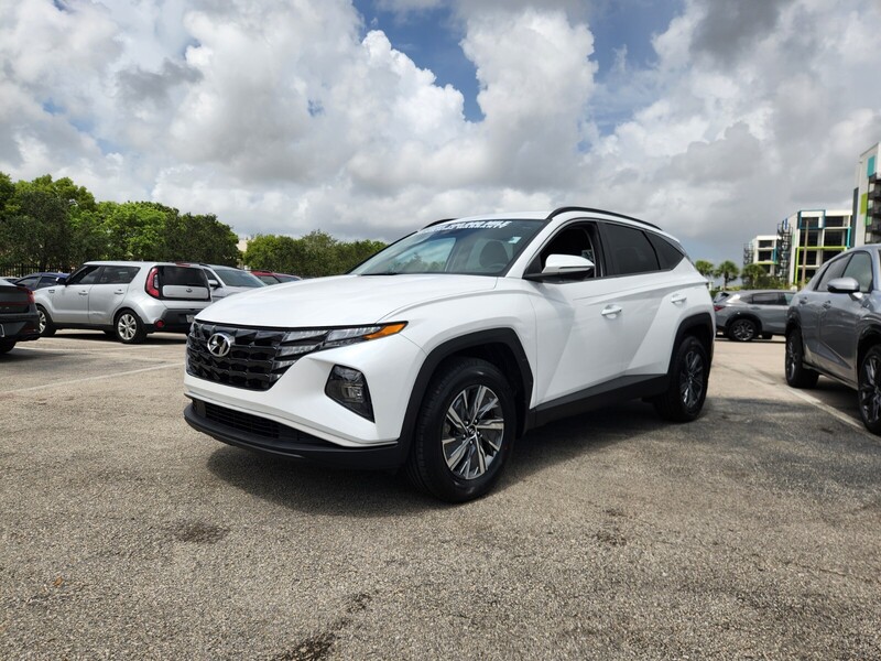 Used 2022 HYUNDAI TUCSON HYBRID BLUE in PLANTATION, FLORIDA
