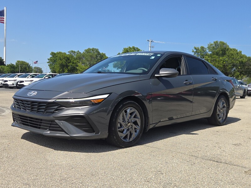 Used 2024 HYUNDAI ELANTRA HYBRID BLUE in PLANTATION, FLORIDA