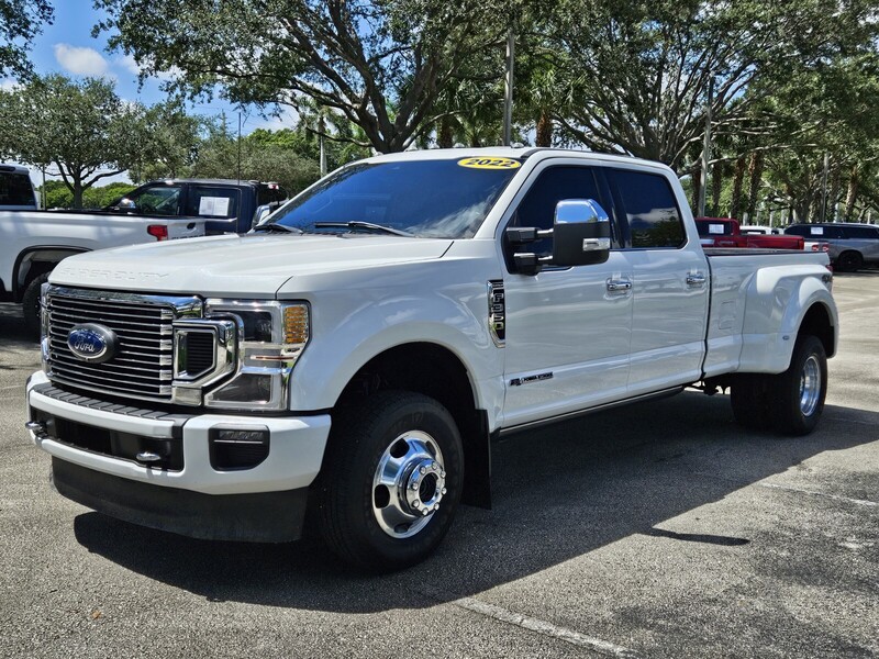 Used 2022 FORD F-350 PLATINUM 4WD CREW CAB 8' BOX in PEMBROKE PINES, FLORIDA