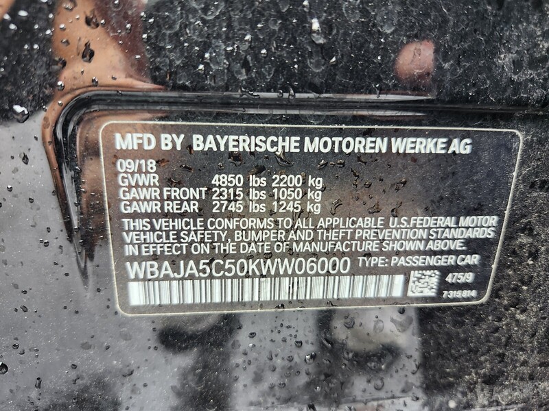 Used 2019 BMW 5 SERIES 530I SEDAN in FT. PIERCE, FLORIDA