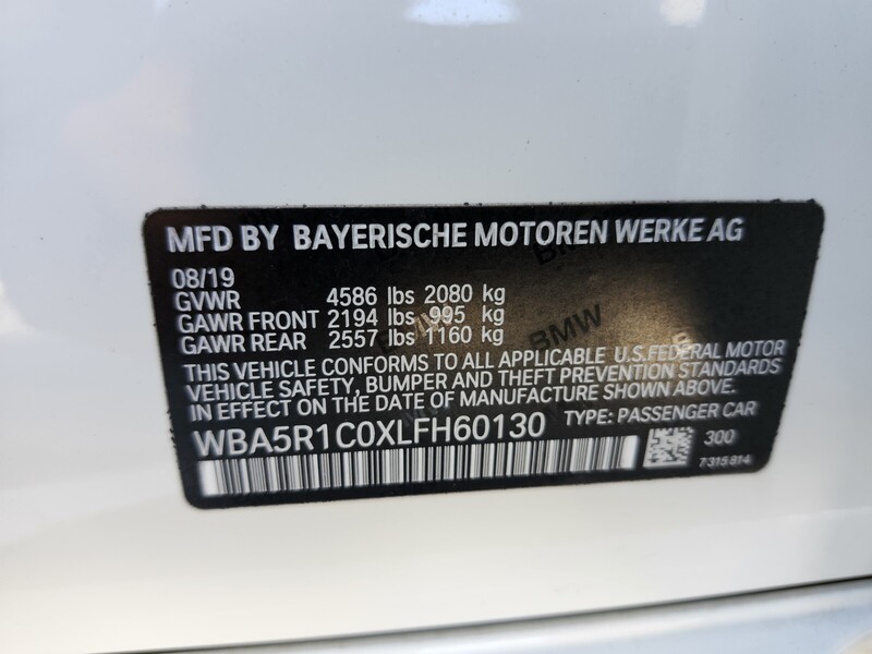 Used 2020 BMW 3 SERIES 330I SEDAN in FT. PIERCE, FLORIDA