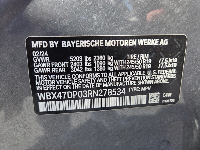 Used 2024 BMW X3 SDRIVE30I SPORTS ACTIVITY VEHICLE SOUTH AFRICA in FT. PIERCE, FLORIDA