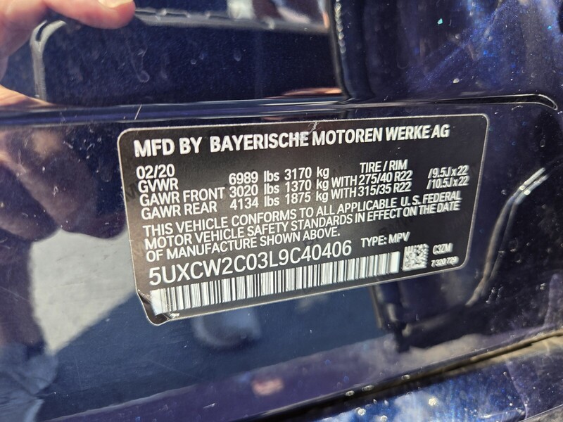 Used 2020 BMW X7 XDRIVE40I SPORTS ACTIVITY VEHICLE in FT. PIERCE, FLORIDA