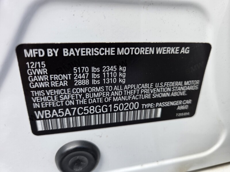 Used 2016 BMW 5 SERIES 4DR SDN 528I XDRIVE AWD in FT. PIERCE, FLORIDA