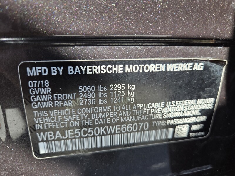 Used 2019 BMW 5 SERIES 540I SEDAN in FT. PIERCE, FLORIDA