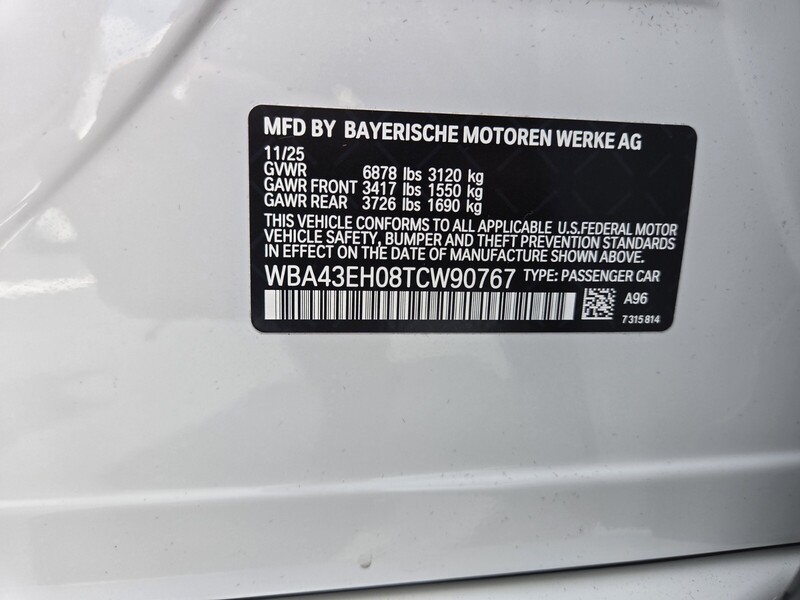 Used 2026 BMW 7 SERIES 750E XDRIVE PLUG-IN HYBRID in FT. PIERCE, FLORIDA