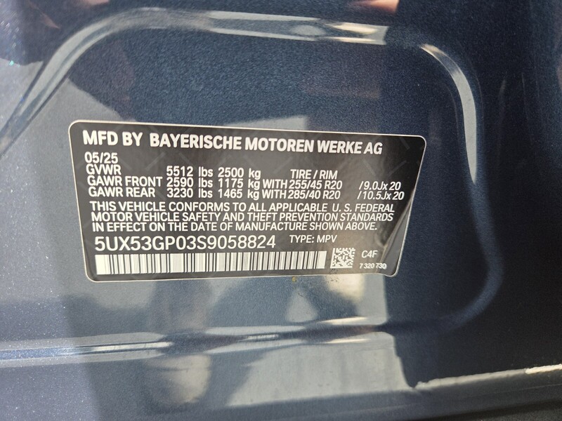 Used 2025 BMW X3 30 XDRIVE SPORTS ACTIVITY VEHICLE in FT. PIERCE, FLORIDA