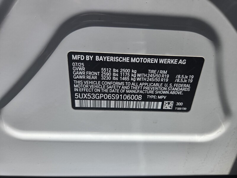 Used 2025 BMW X3 30 XDRIVE SPORTS ACTIVITY VEHICLE in FT. PIERCE, FLORIDA