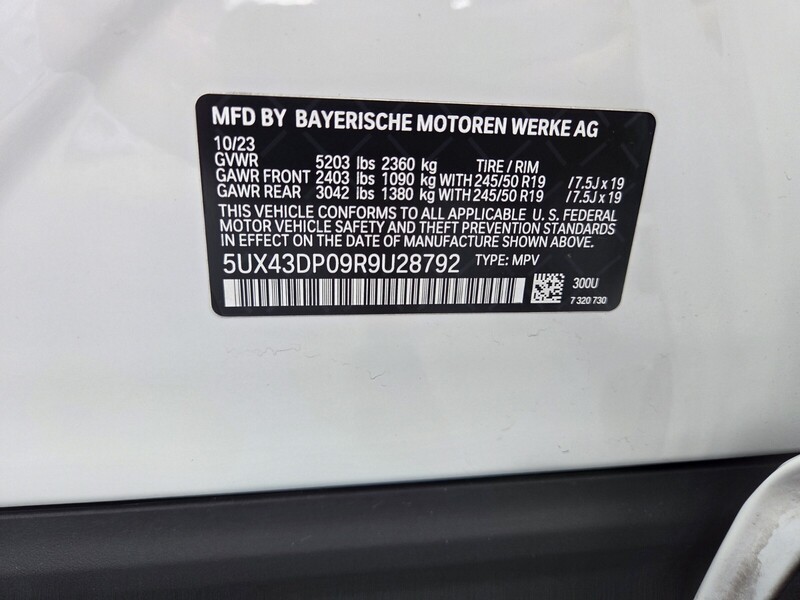 Used 2024 BMW X3 SDRIVE30I SPORTS ACTIVITY VEHICLE in FT. PIERCE, FLORIDA