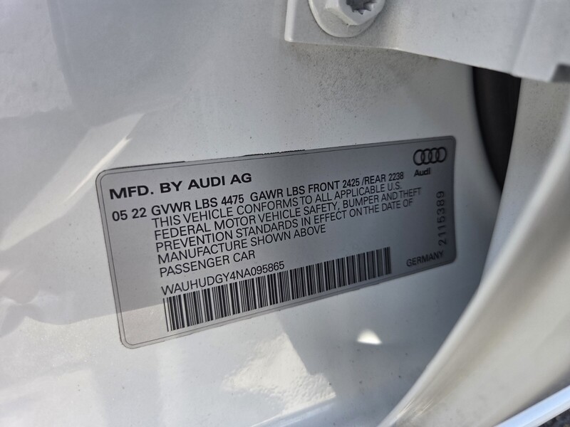 Used 2022 AUDI A3 PREMIUM PLUS 40 TFSI QUATTRO in FT. PIERCE, FLORIDA
