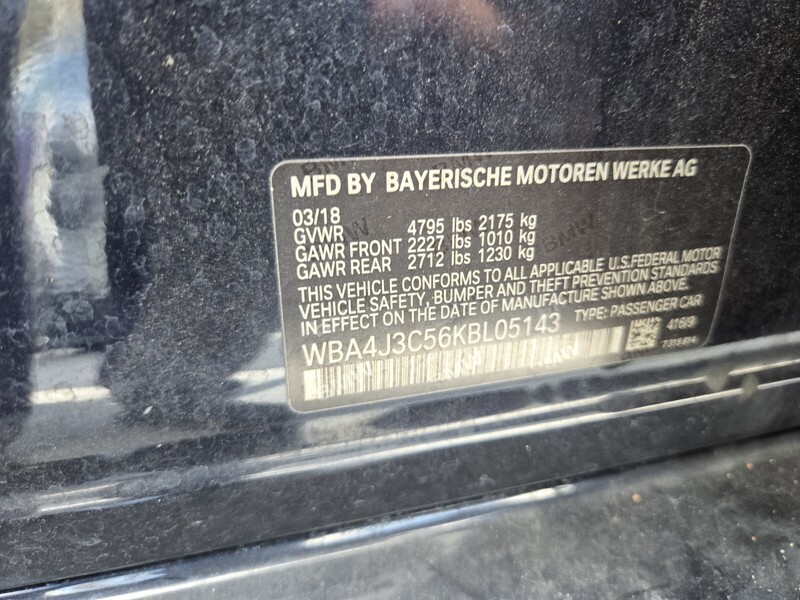 Used 2019 BMW 4 SERIES 430I XDRIVE GRAN COUPE in FT. PIERCE, FLORIDA