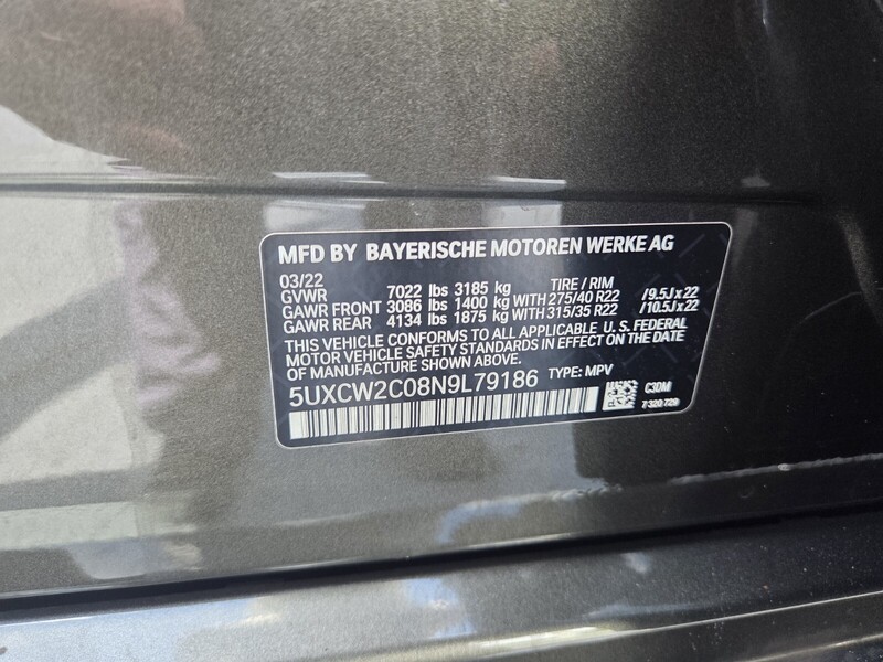 Used 2022 BMW X7 XDRIVE40I SPORTS ACTIVITY VEHICLE in FT. PIERCE, FLORIDA
