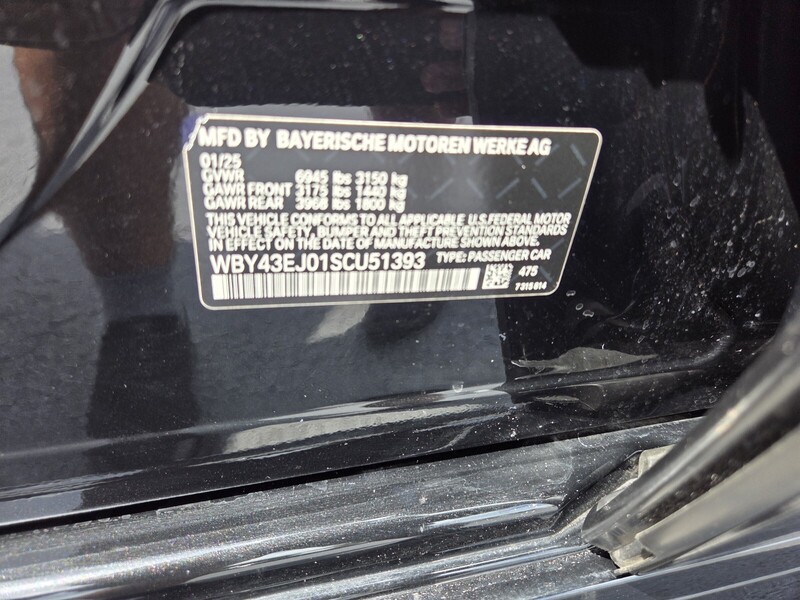 Used 2025 BMW I7 EDRIVE50 SEDAN in FT. PIERCE, FLORIDA