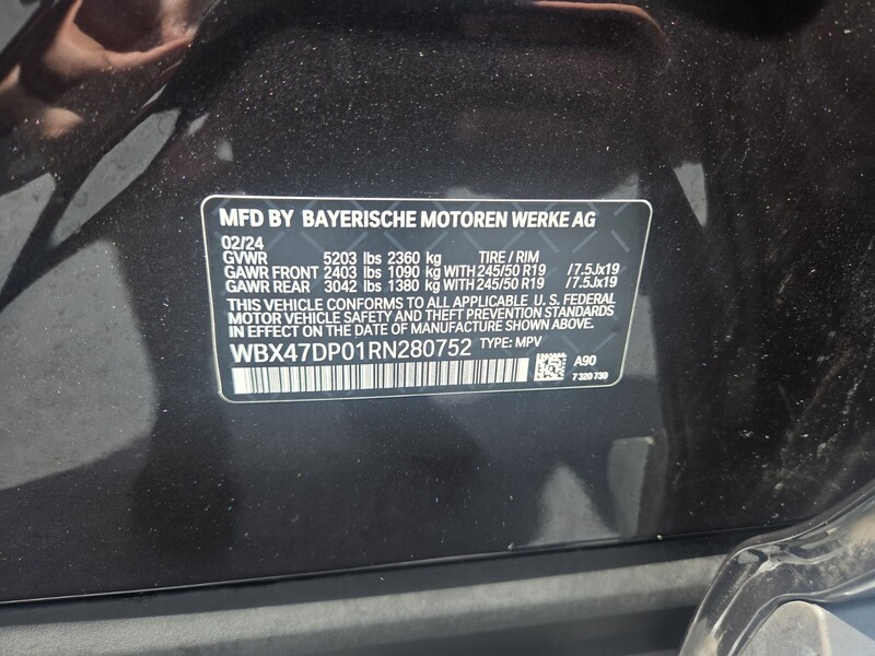 Used 2024 BMW X3 SDRIVE30I SPORTS ACTIVITY VEHICLE SOUTH AFRICA in FT. PIERCE, FLORIDA