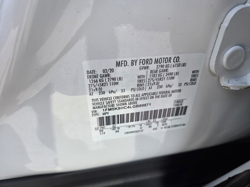 Used 2020 FORD EXPLORER PLATINUM 4WD in FT. PIERCE, FLORIDA