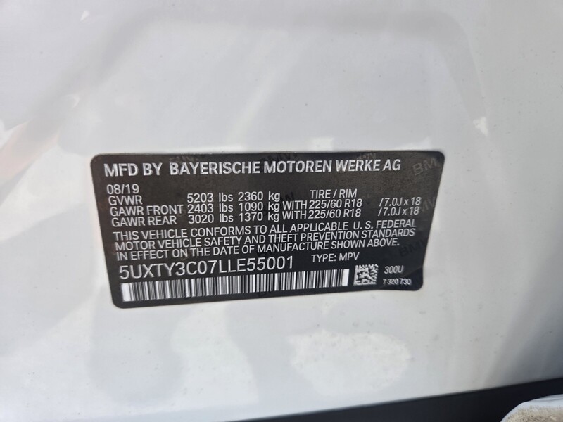 Used 2020 BMW X3 SDRIVE30I SPORTS ACTIVITY VEHICLE in FT. PIERCE, FLORIDA