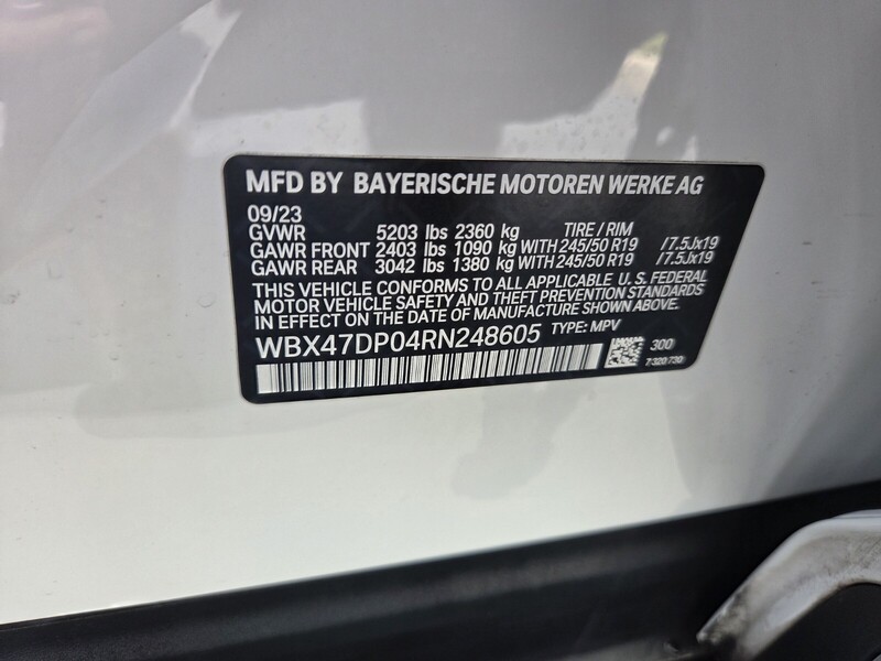 Used 2024 BMW X3 SDRIVE30I SPORTS ACTIVITY VEHICLE SOUTH AFRICA in FT. PIERCE, FLORIDA