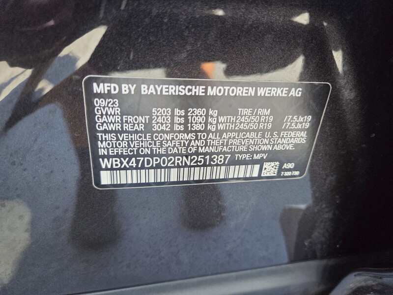 Used 2024 BMW X3 SDRIVE30I SPORTS ACTIVITY VEHICLE SOUTH AFRICA in FT. PIERCE, FLORIDA