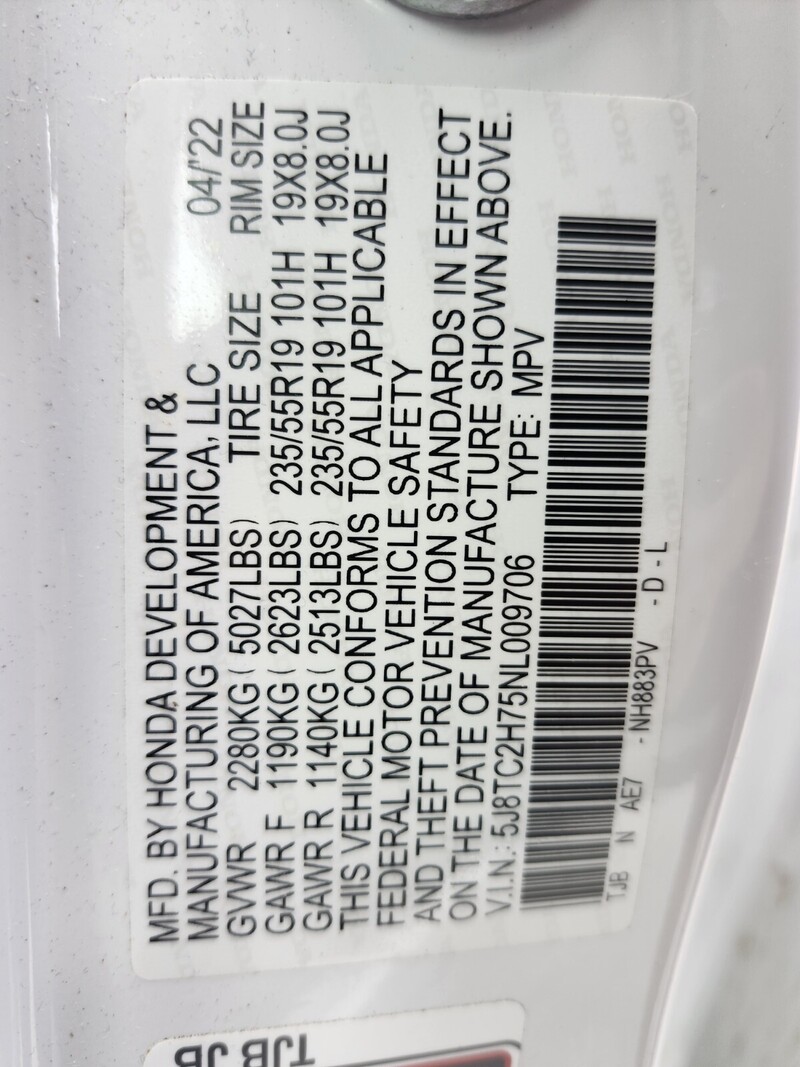 Used 2022 ACURA RDX W/ADVANCE PACKAGE in FT. PIERCE, FLORIDA