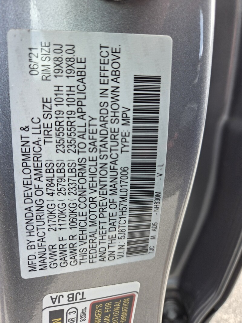 Used 2021 ACURA RDX W/TECHNOLOGY PACKAGE in FT. PIERCE, FLORIDA