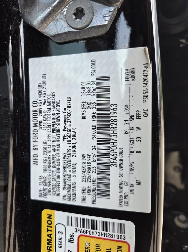 Used 2017 FORD FUSION SE in FT. PIERCE, FLORIDA