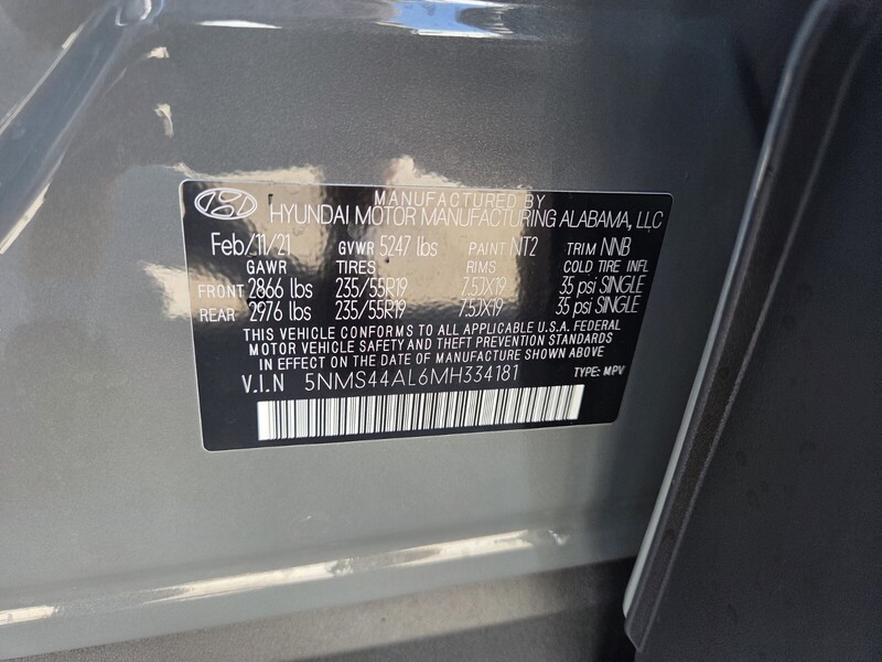 Used 2021 HYUNDAI SANTA FE LIMITED in FT. PIERCE, FLORIDA