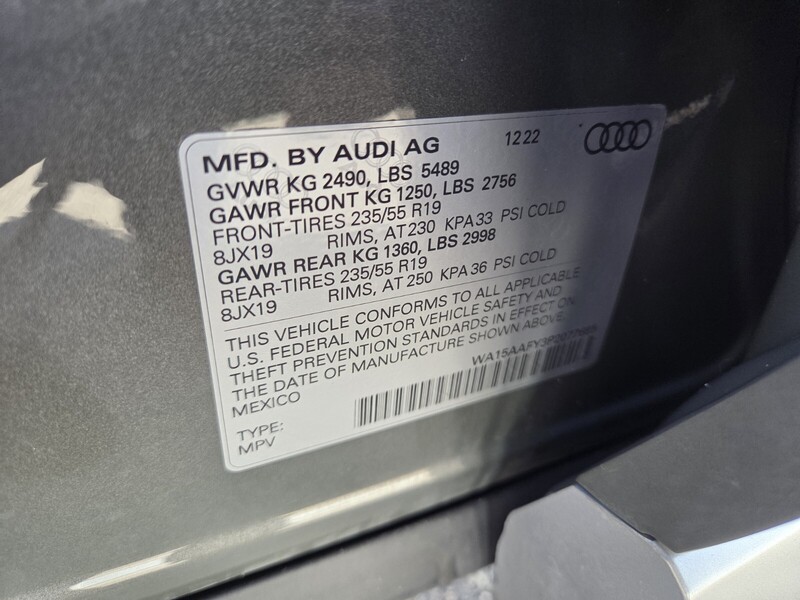 Used 2023 AUDI Q5 SPORTBACK S LINE PREMIUM PLUS in FT. PIERCE, FLORIDA