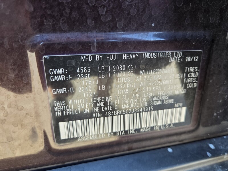 Used 2013 SUBARU OUTBACK 2.5I LIMITED in FT. PIERCE, FLORIDA