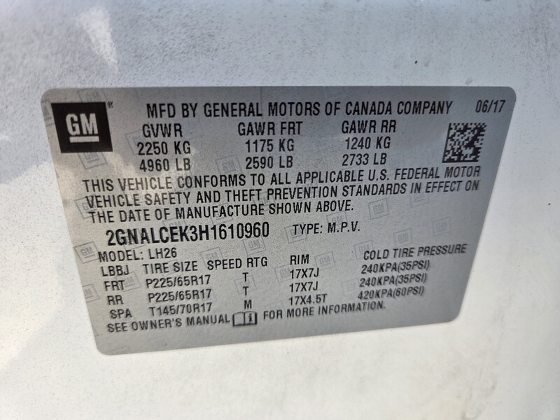 Used 2017 CHEVROLET EQUINOX LT in FT. PIERCE, FLORIDA